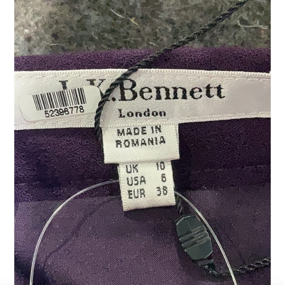 LK Bennett Plum Pencil Skirt - Picture 3 of 5